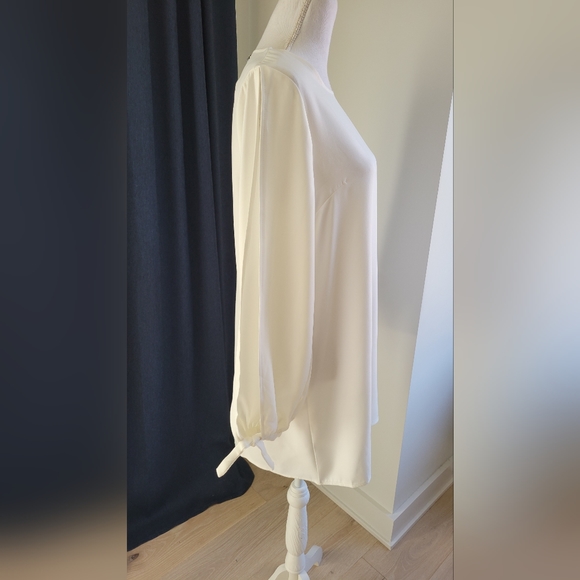 MISSGUIDED | White Tie Sleeve Dress - Picture 4 of 10